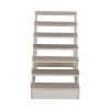 7-Tier Pet Stair, Portable Pet Ramp, Pet Furniture Dog Ladder with Felt Pad, Non-Slip Mat for Couch, Sofa, High Bed, Natural