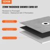 VEVOR Shower Curb Kit, 36"x36" Shower Pan Kit with 6.3" Central Drain, Lightweight EPS Shower Installation Kits with 2 Waterproof Cloths